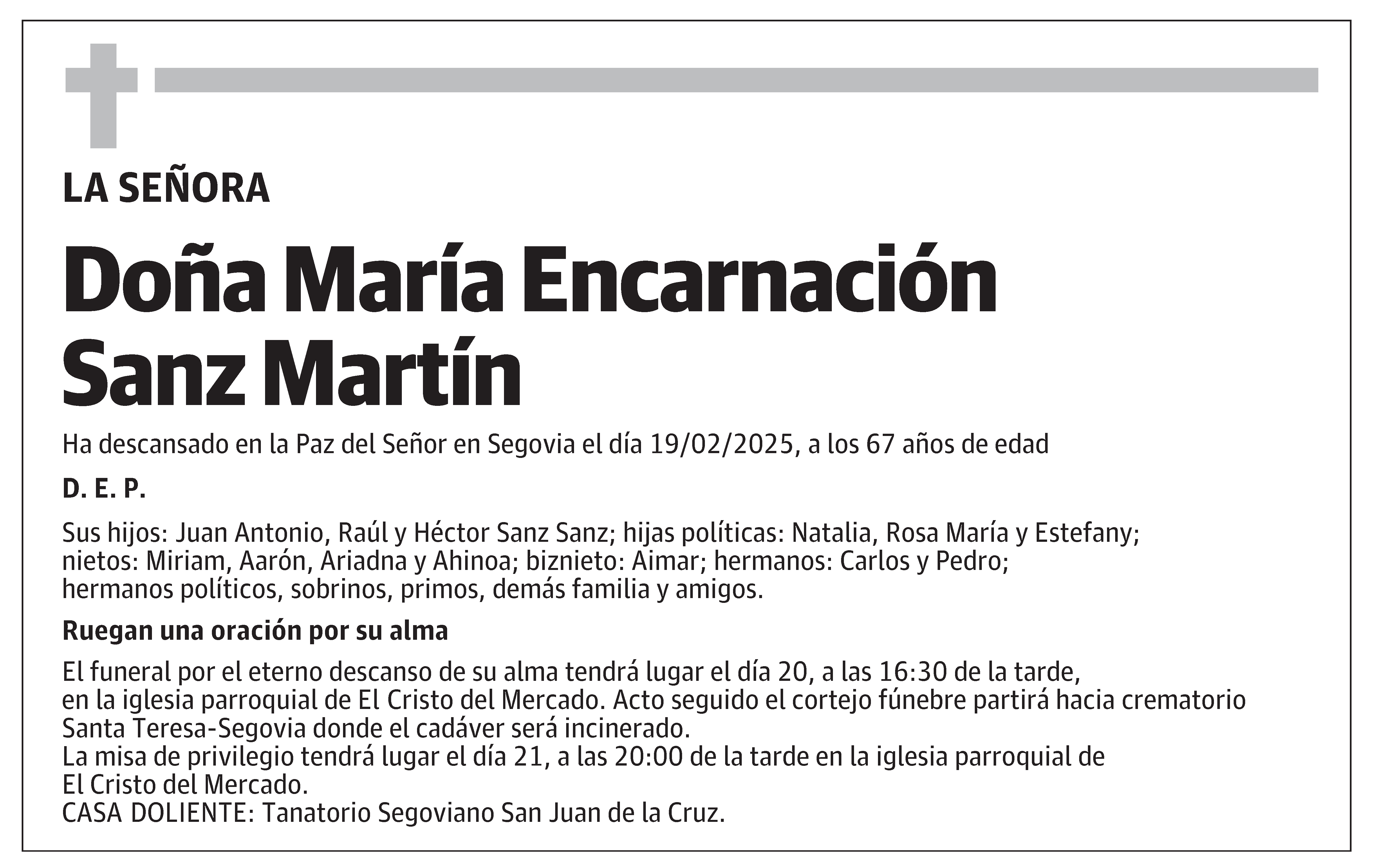 María Encarnación Sanz Martín