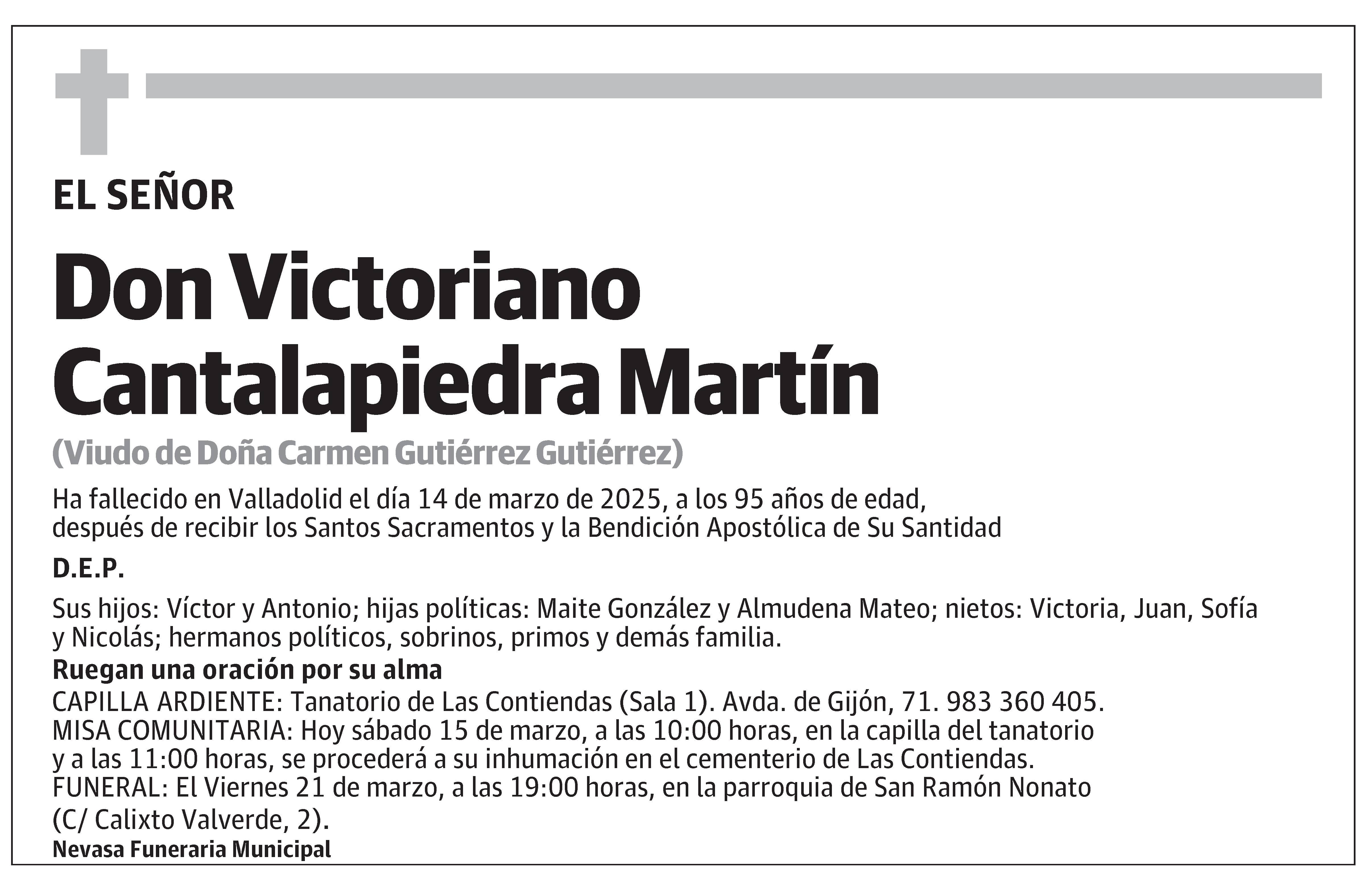 Victoriano Cantalapiedra Martín
