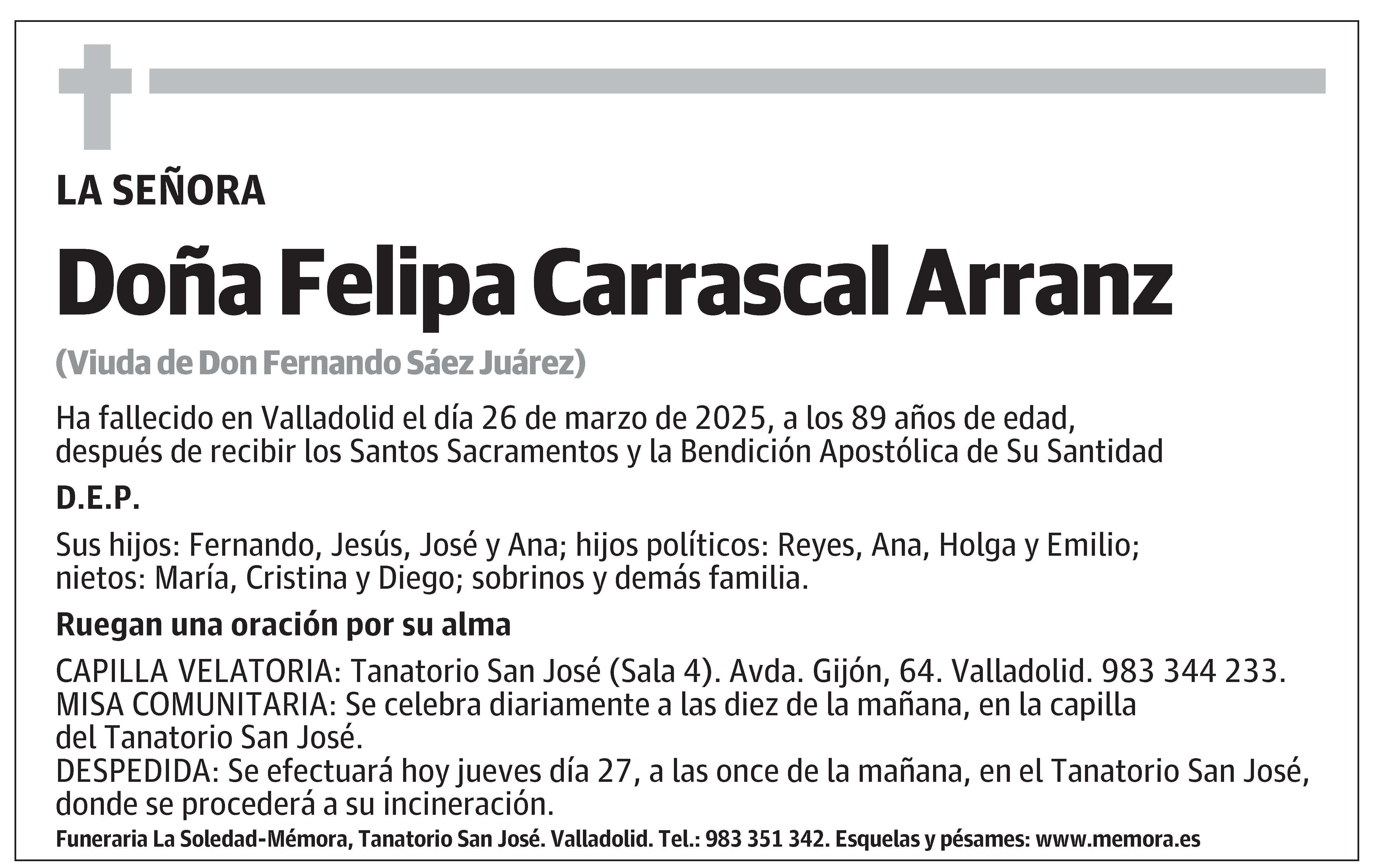 Felipa Carrascal Arranz
