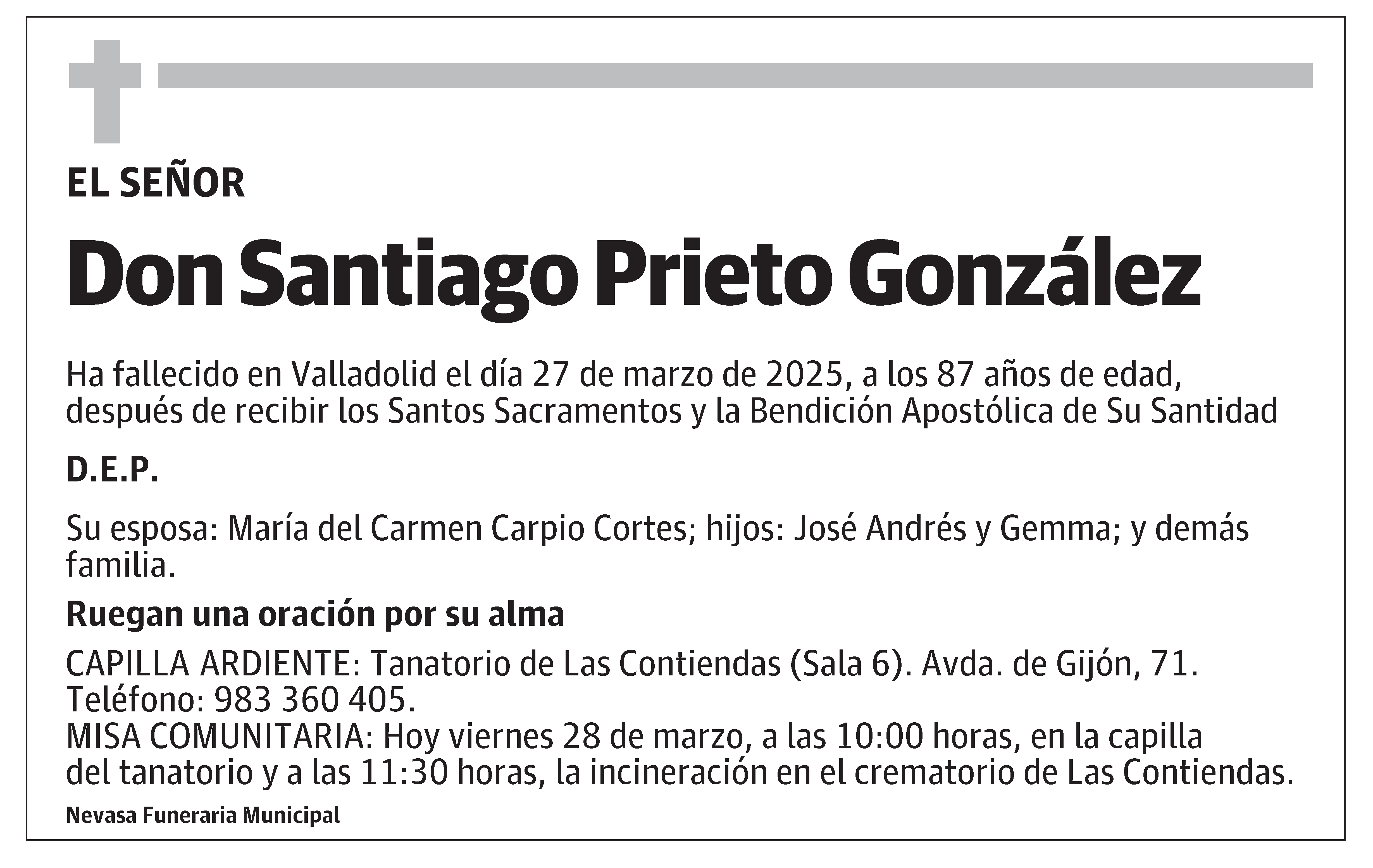 Santiago Prieto González