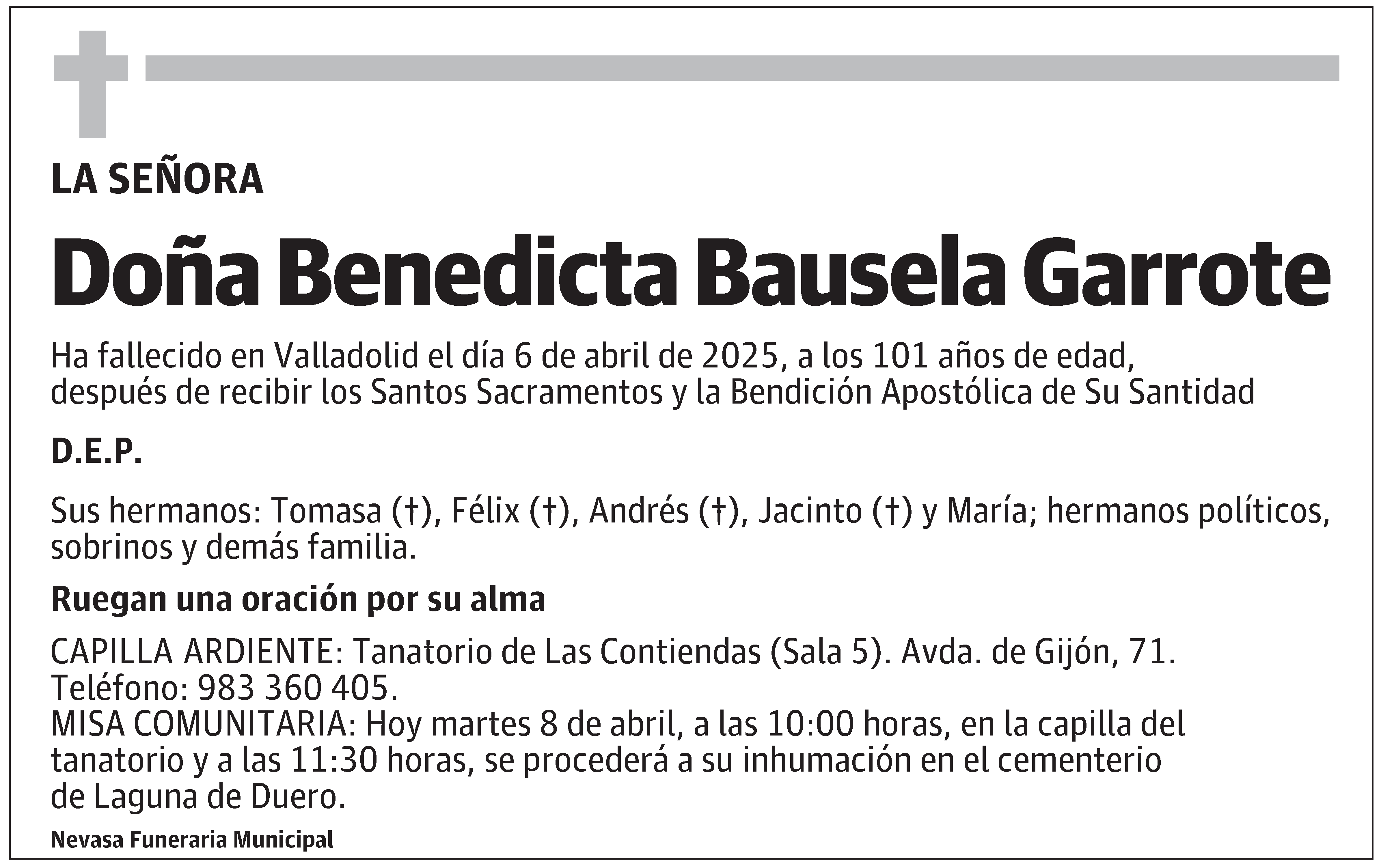 Benedicta Bausela Garrote