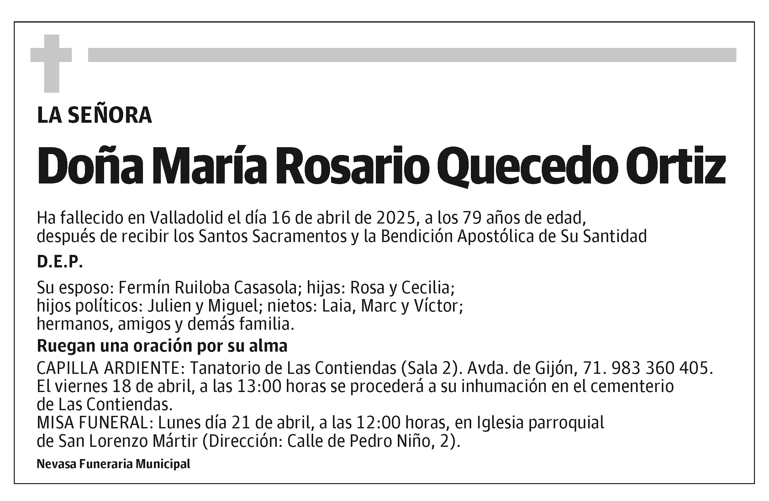 María Rosario Quecedo Ortiz