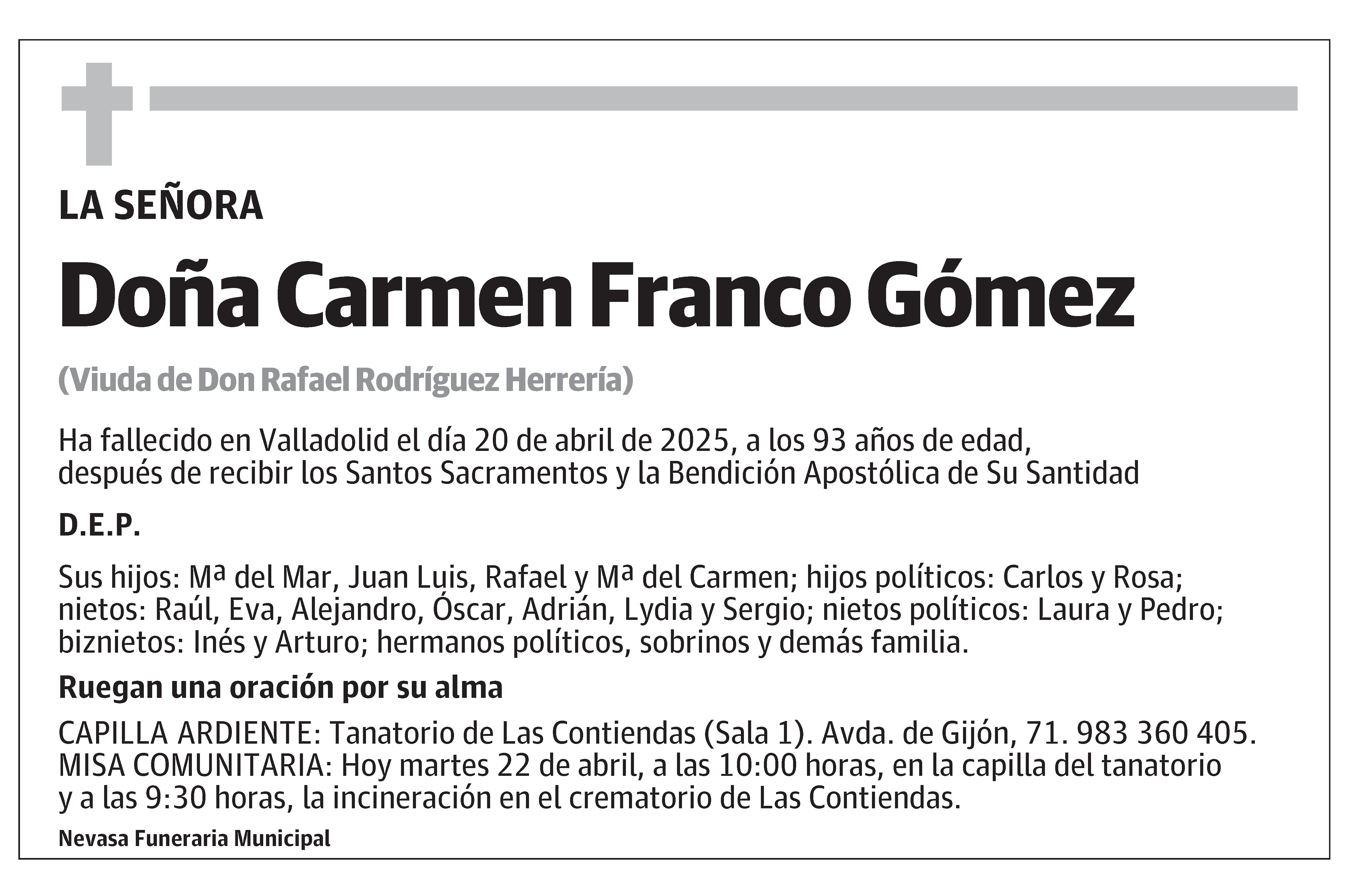 Carmen Franco Gómez