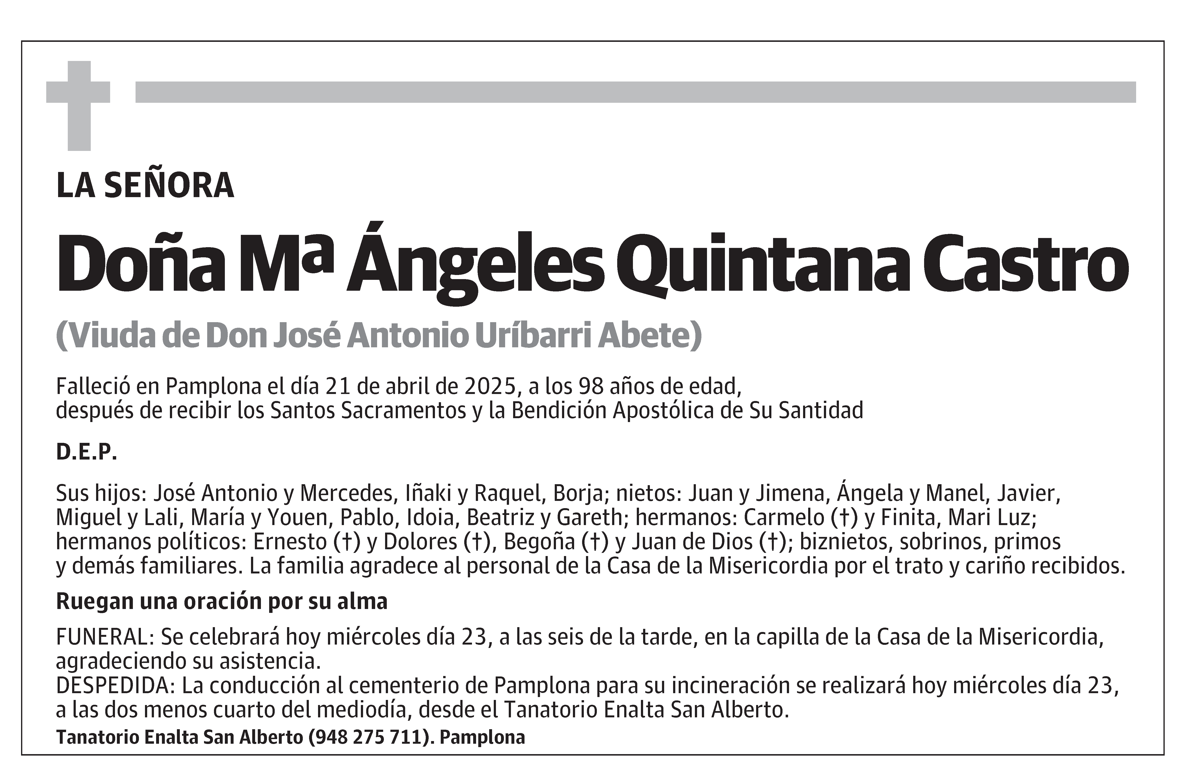 Mª Ángeles Quintana Castro