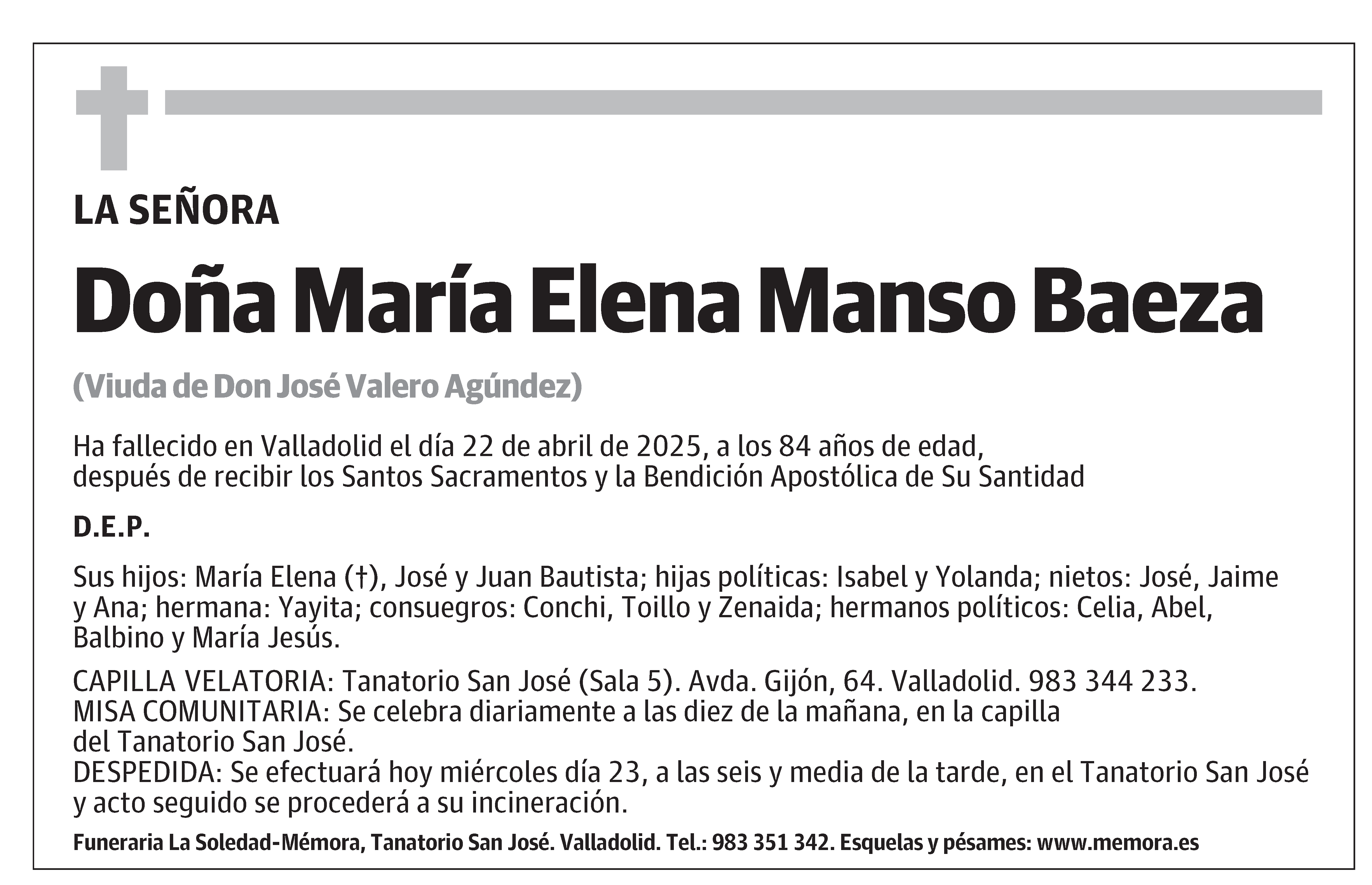 María Elena Manso Baeza