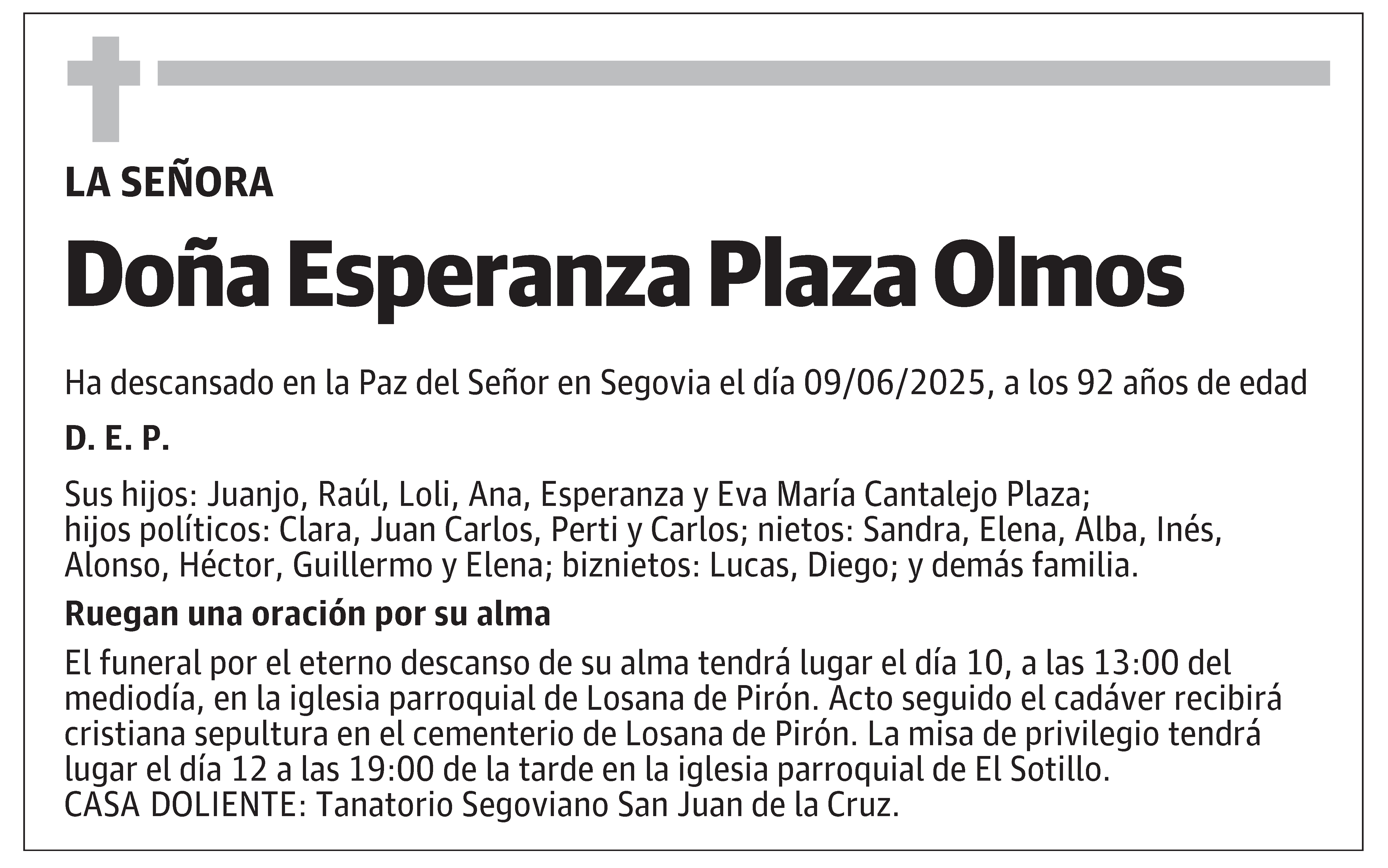 Esperanza Plaza Olmos