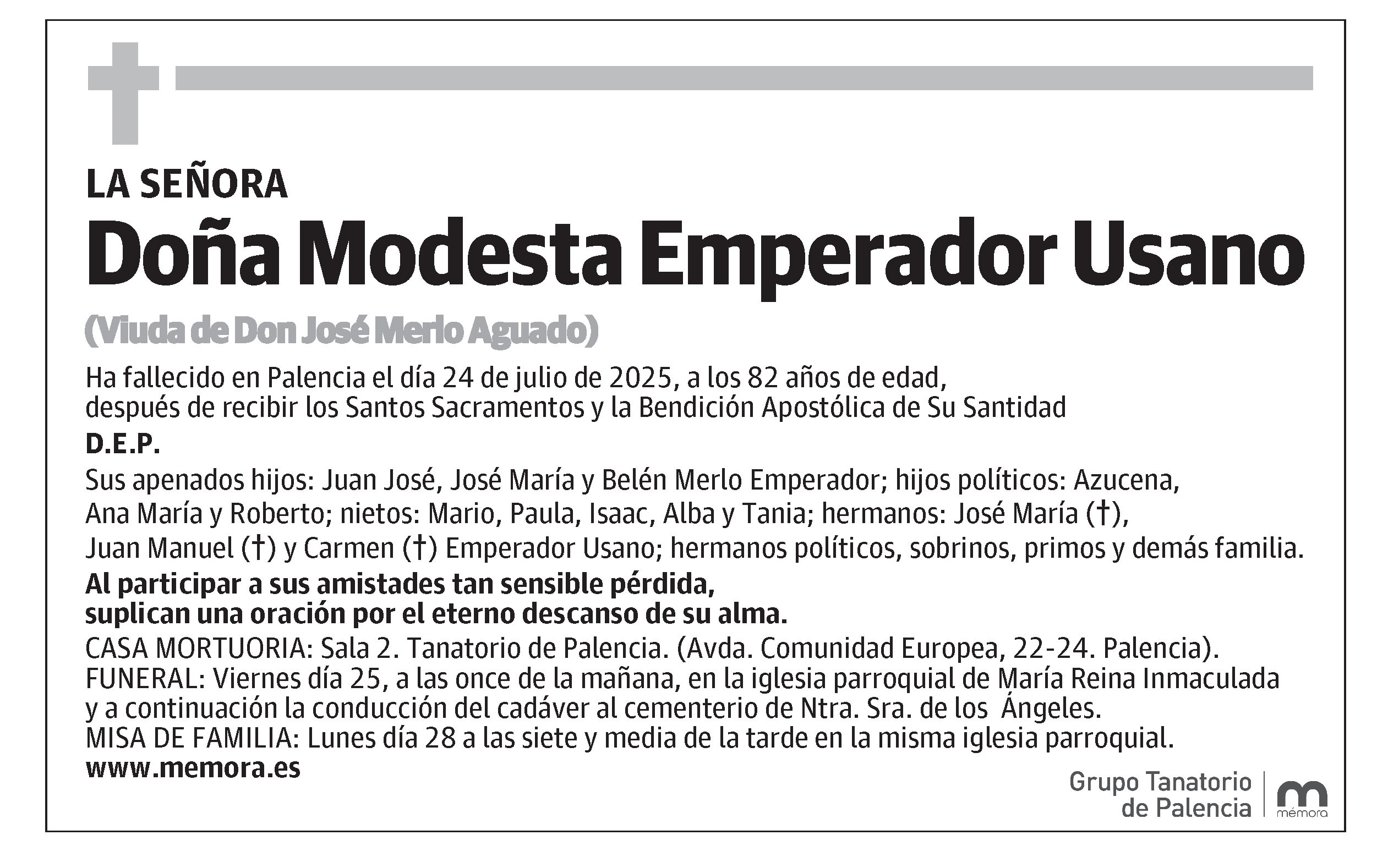 Modesta Emperador Usano