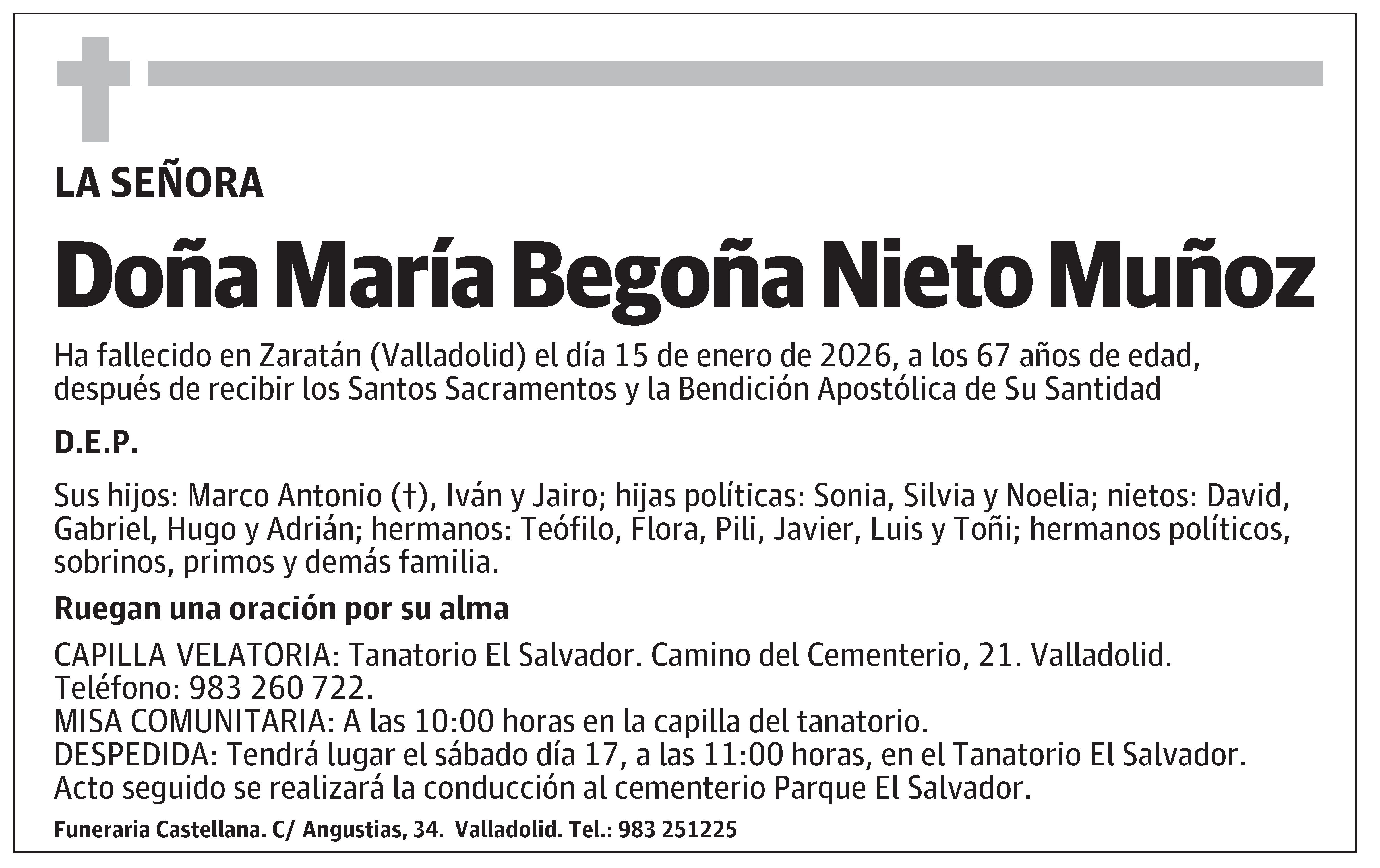 María Begoña Nieto Muñoz