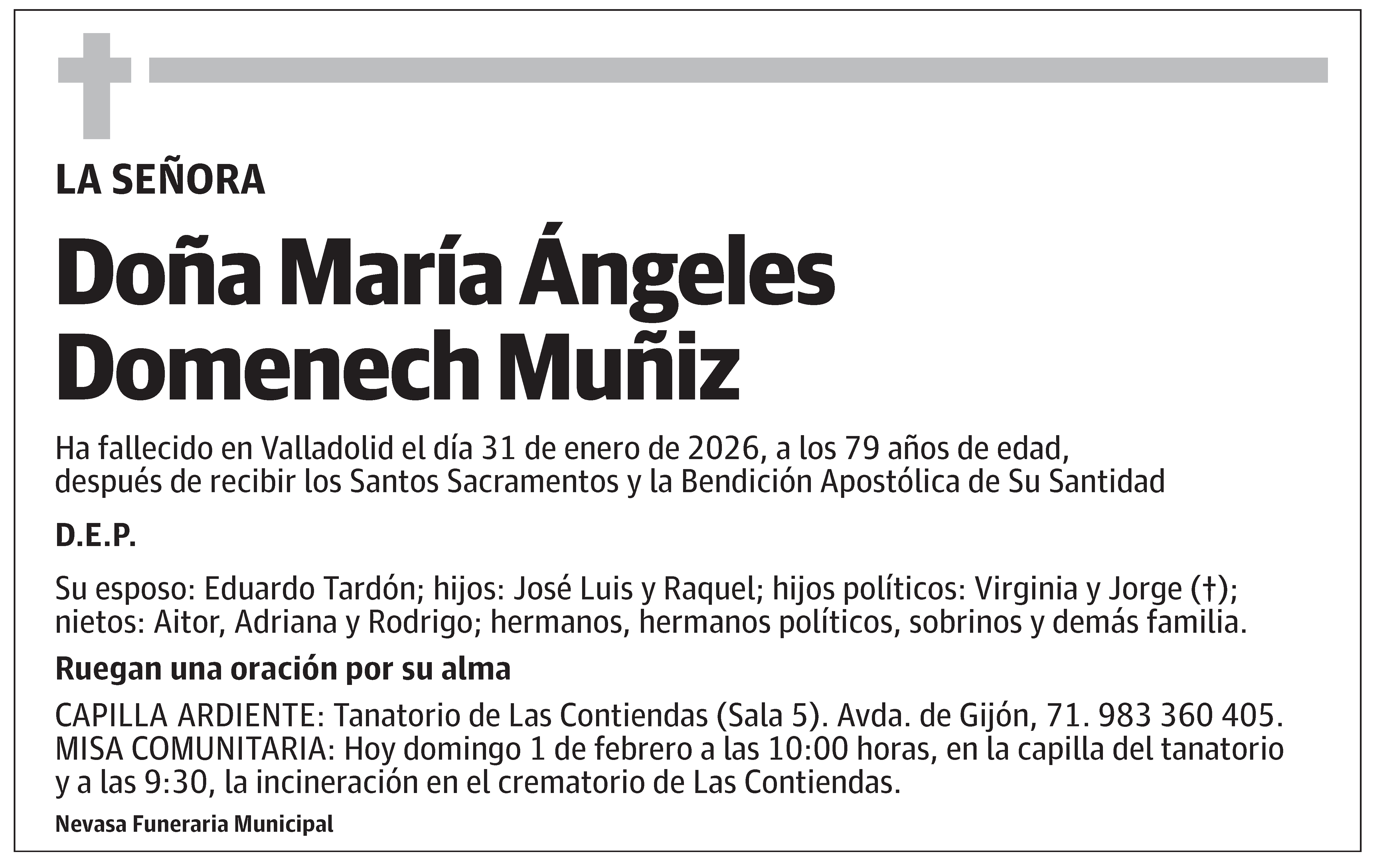 María Ángeles Domenech Muñiz