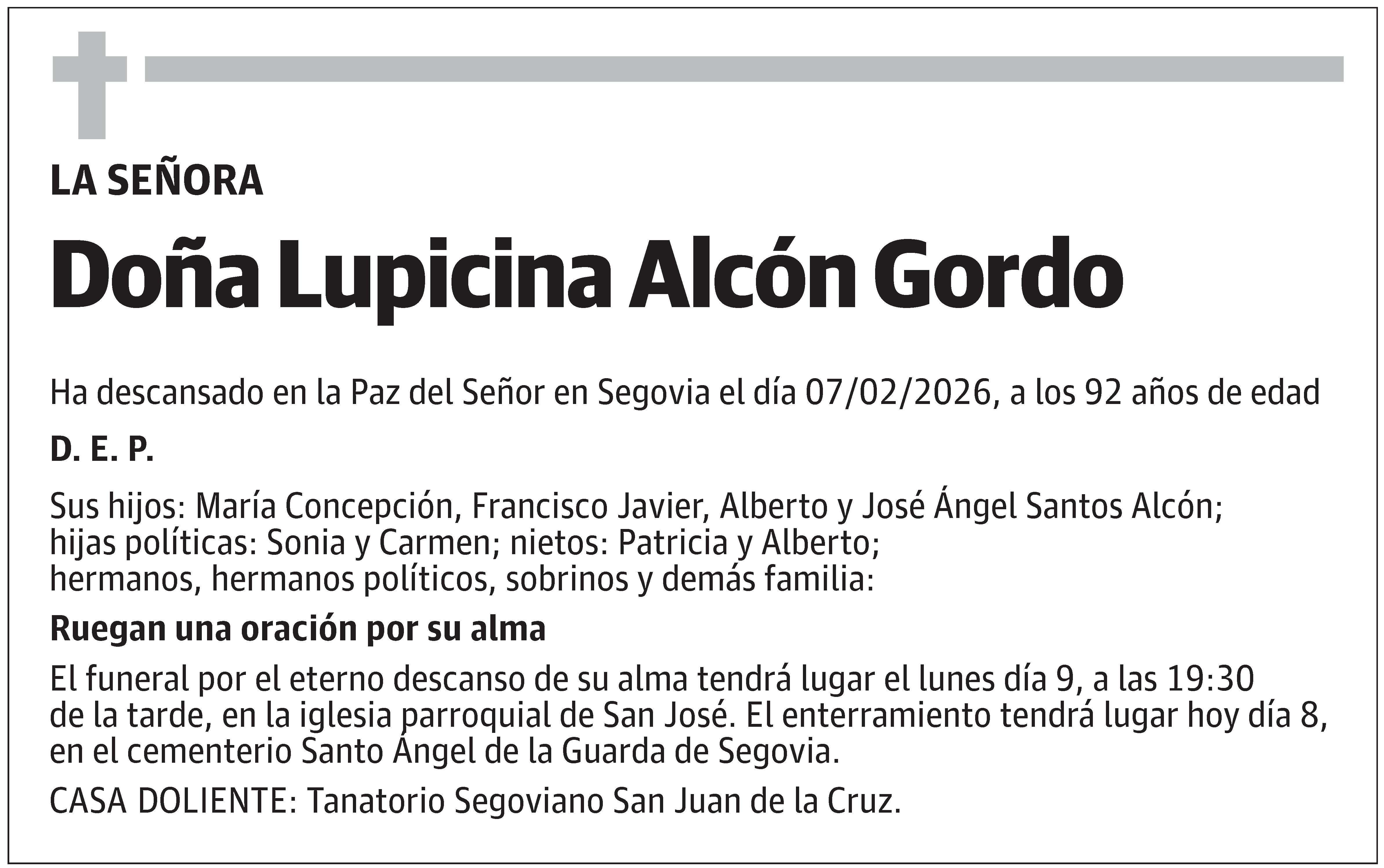 Lupicina Alcón Gordo