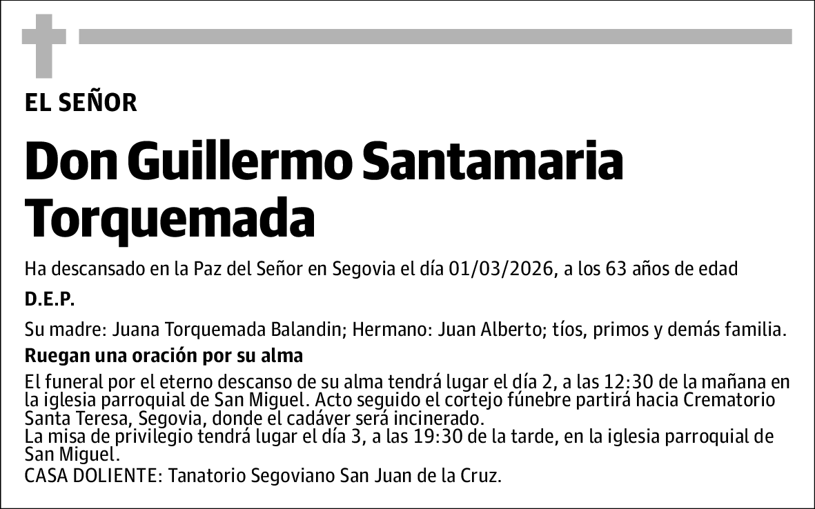 Guillermo Santamaria Torquemada