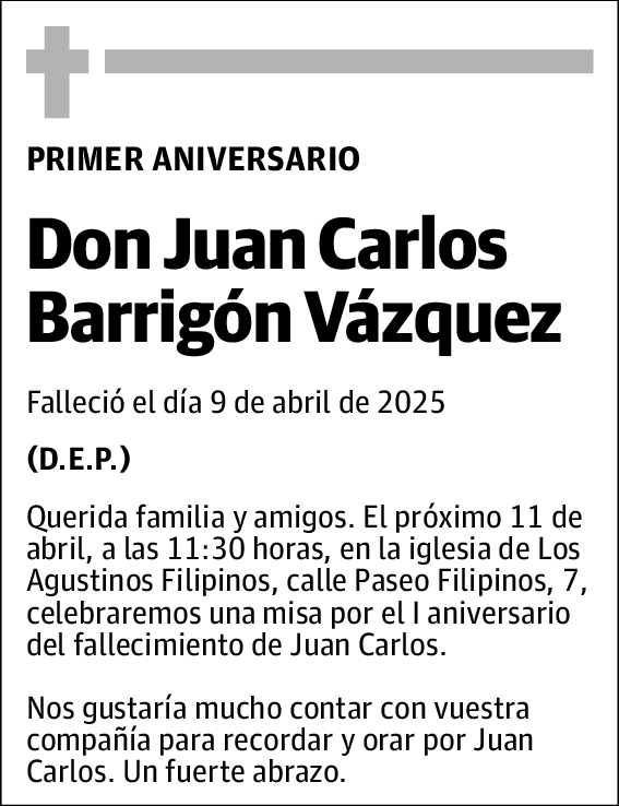 Esquela Aniversario