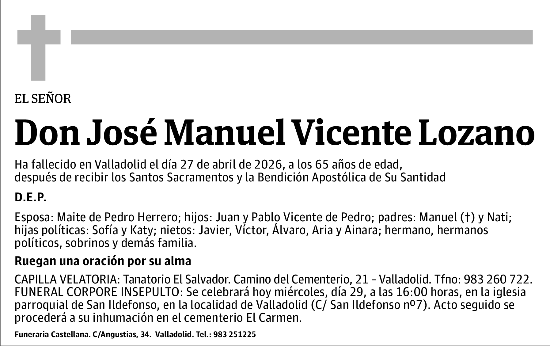 José Manuel Vicente Lozano
