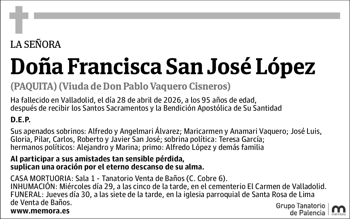Francisca San José López