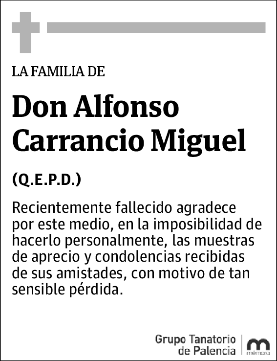 Alfonso Carrancio Miguel