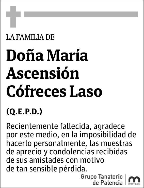 María Ascensión Cófredes Laso