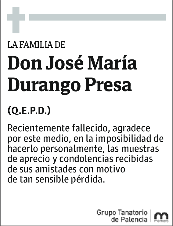 José María Durango Presa