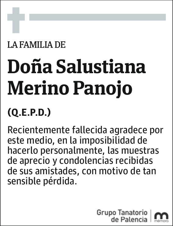 Salustiana Merino Panojo