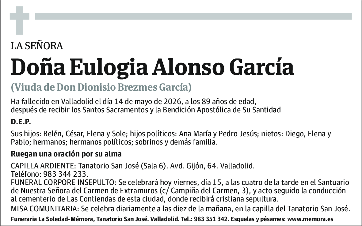 Eulogia Alonso García