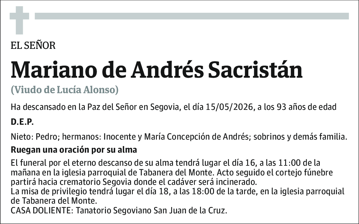 Mariano de Andrés Sacristán