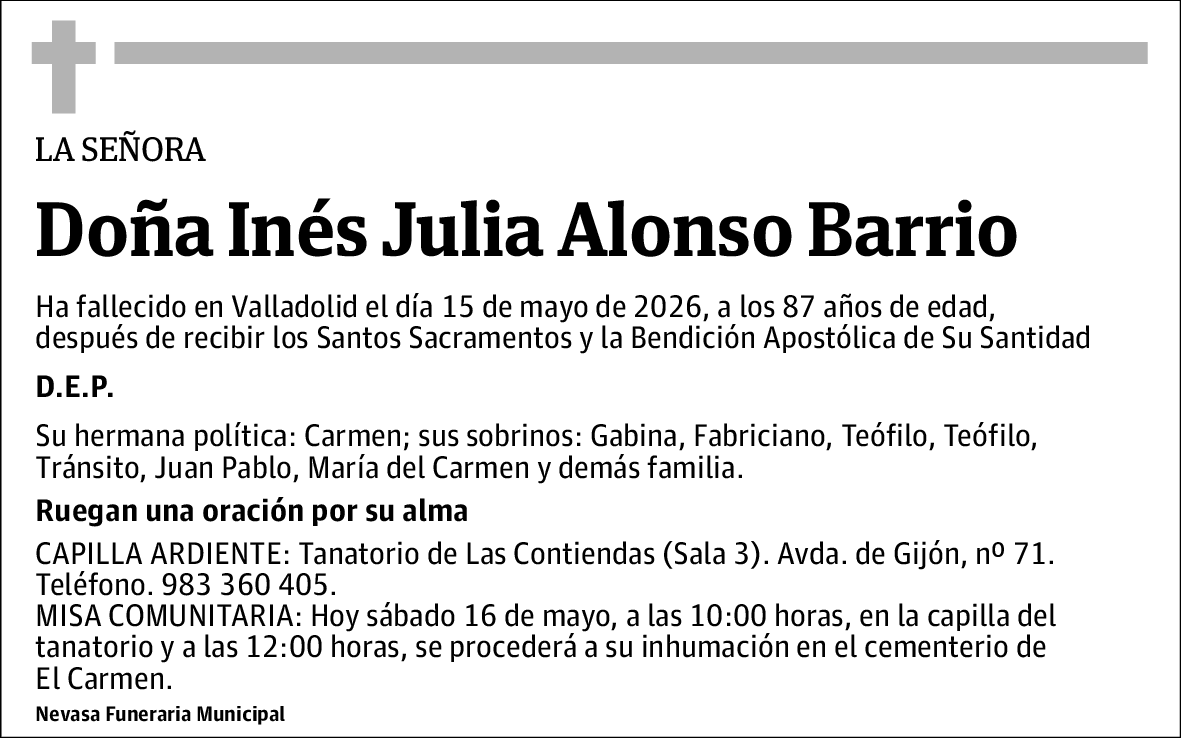 Inés Julia Alonso Barrio