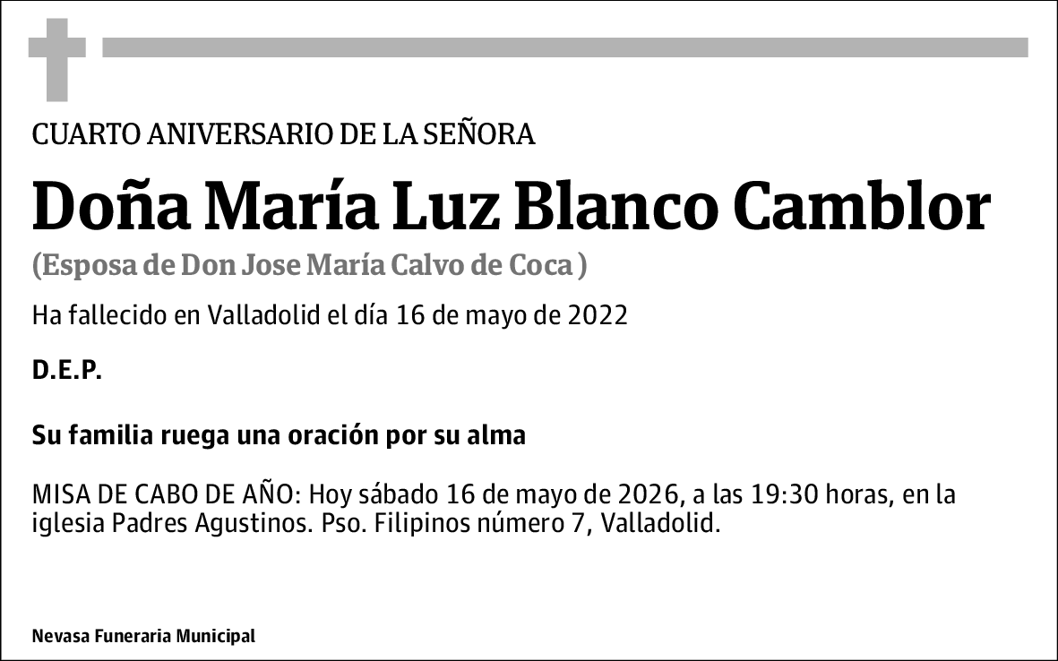 María Luz Blanco Camblor