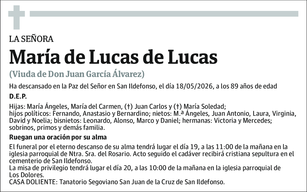 María de Lucas de Llucas