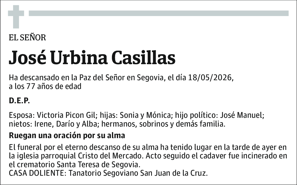 Jose Urbina Casillas