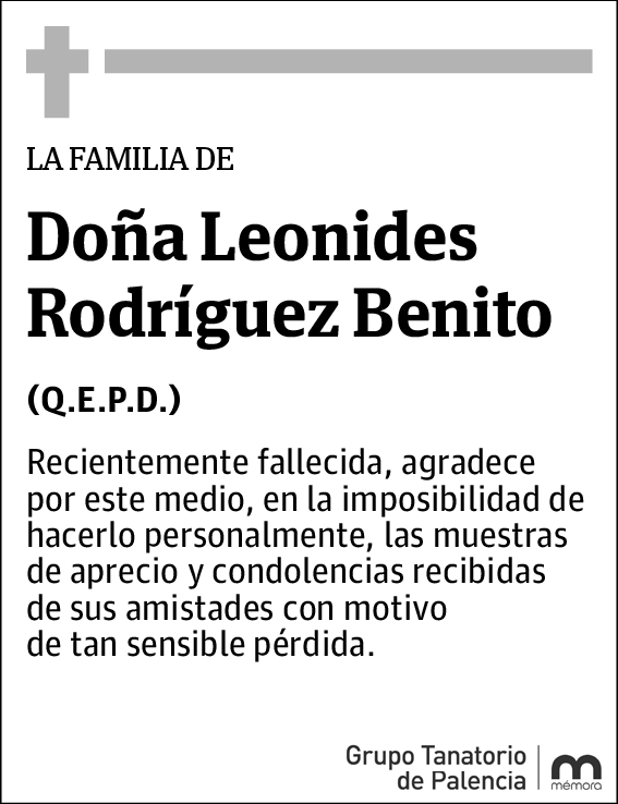 Leonides Agrd. Rodríguez Benito