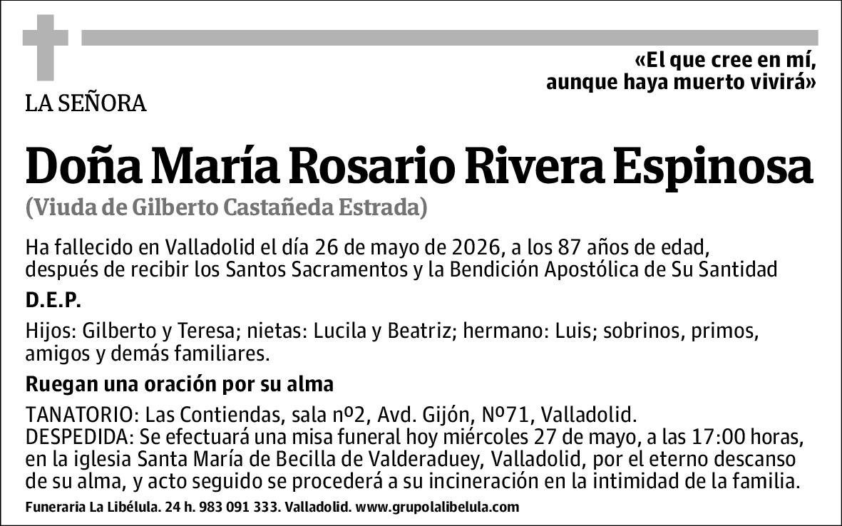María Rosario Rivera Espinosa