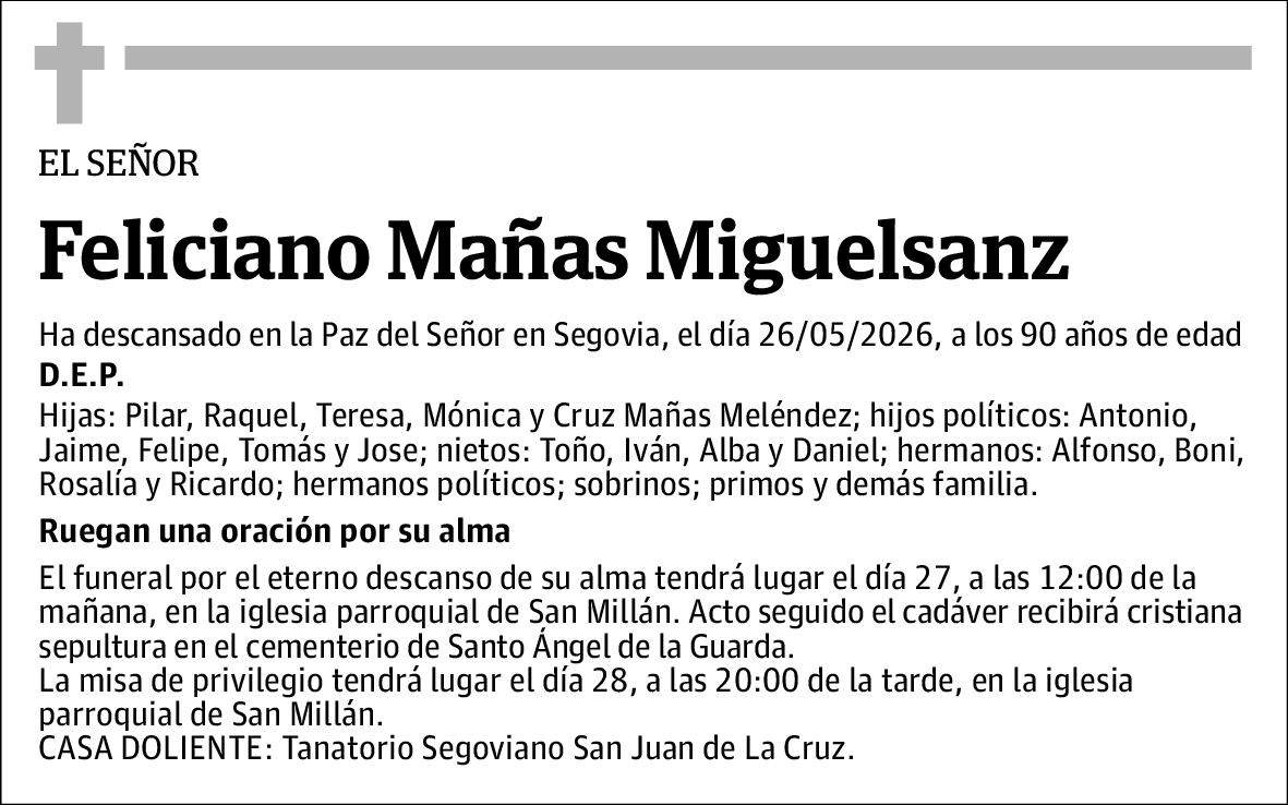Feliciano Mañas Miguelsanz