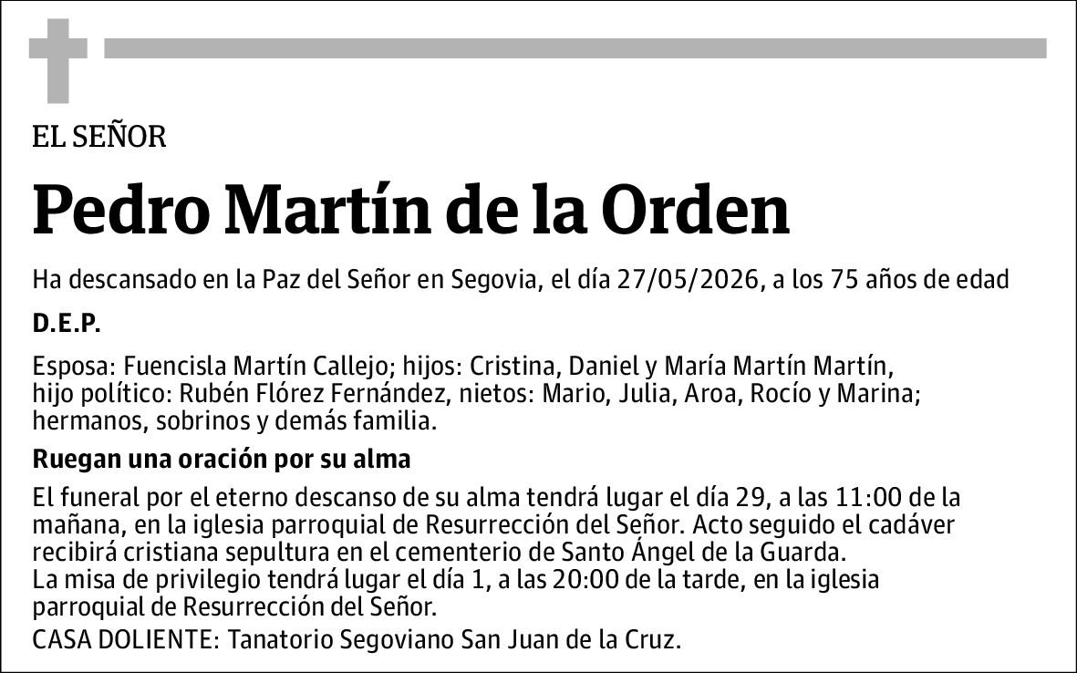 Pedro Martín de la Orden