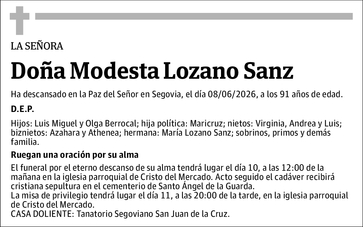 Modesta Lozano Sanz