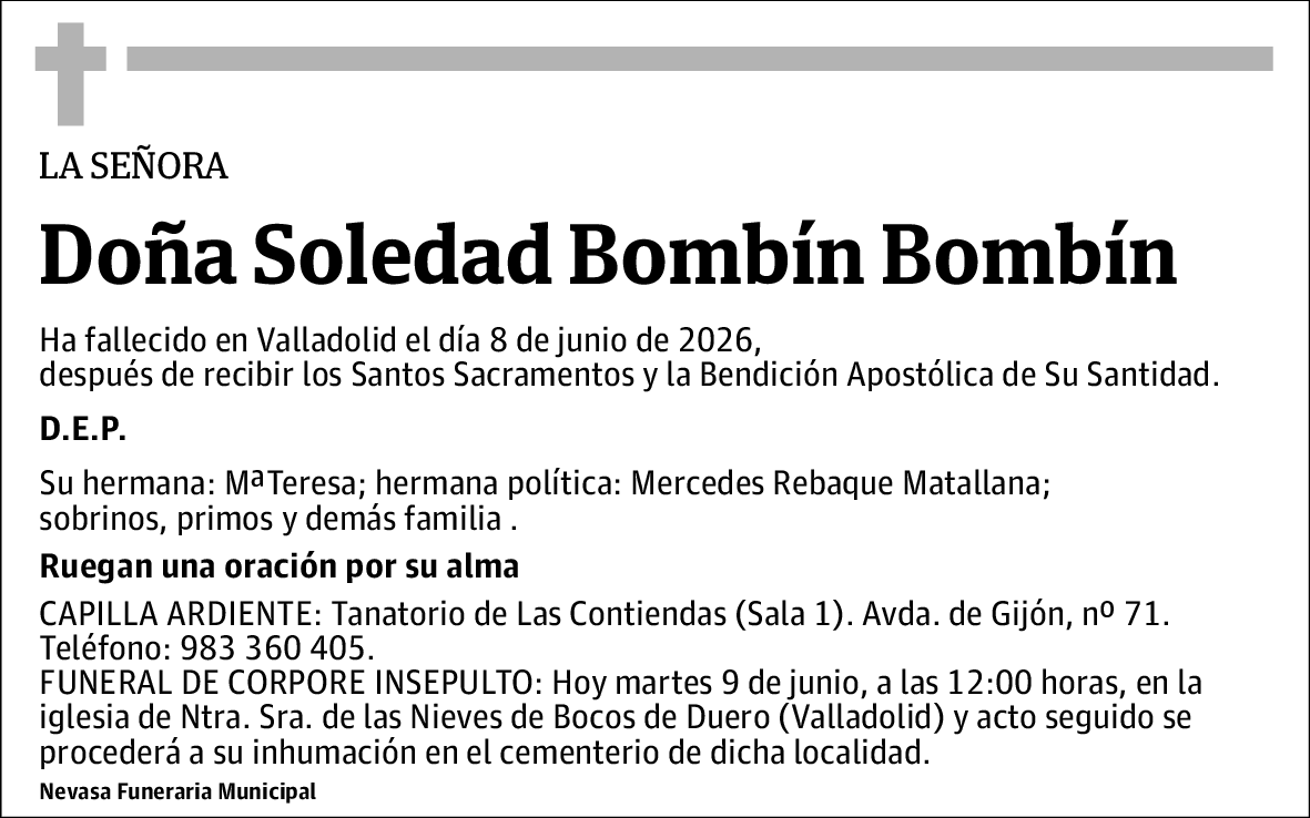 Soledad Bombín Bombín