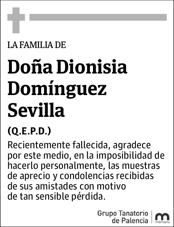 Dionisia Domínguez Sevilla
