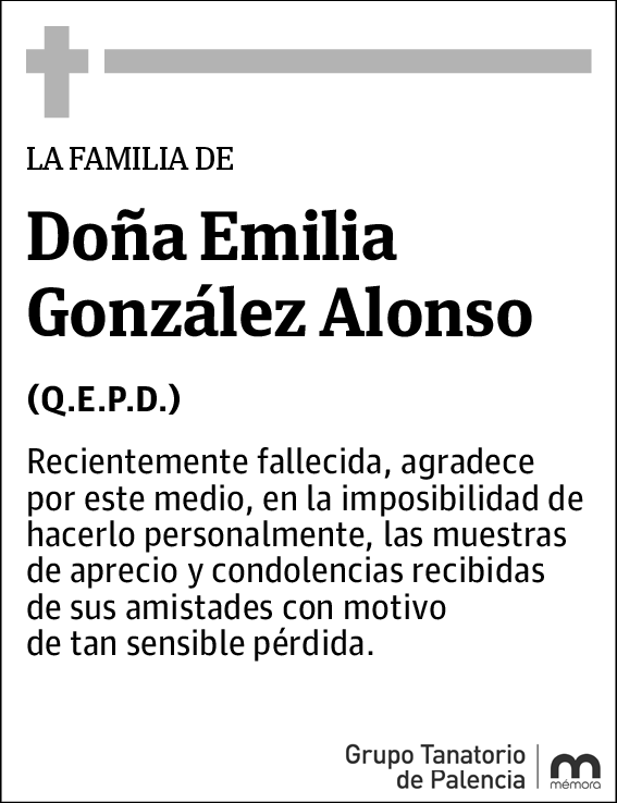 Emilia Agrd. González Alonso