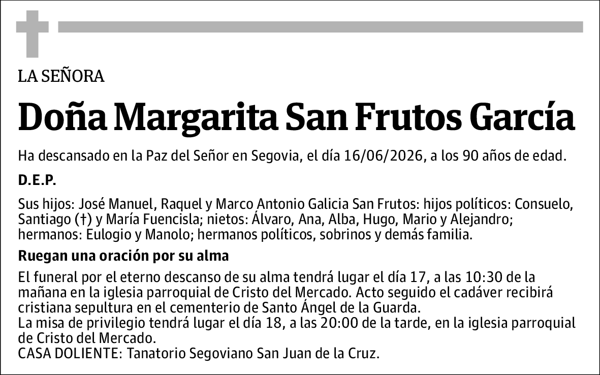 Margarita San Frutos Garcia