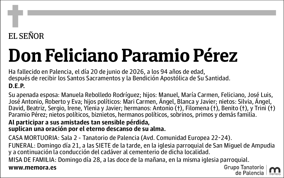 Feliciano Paramio Pérez