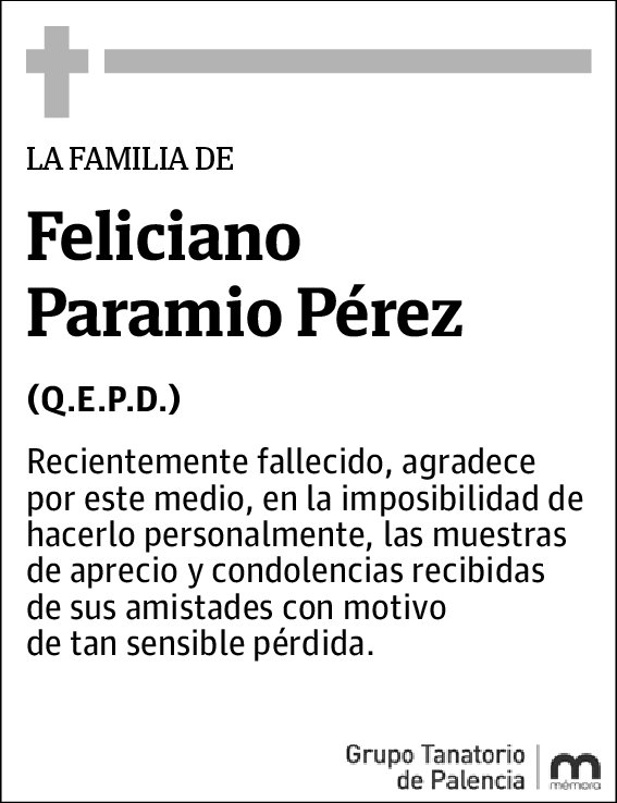 Feliciano Paramio Pérez
