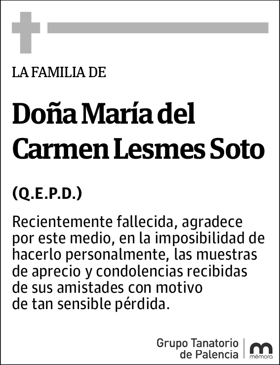 María del Carmen Lesmes Soto