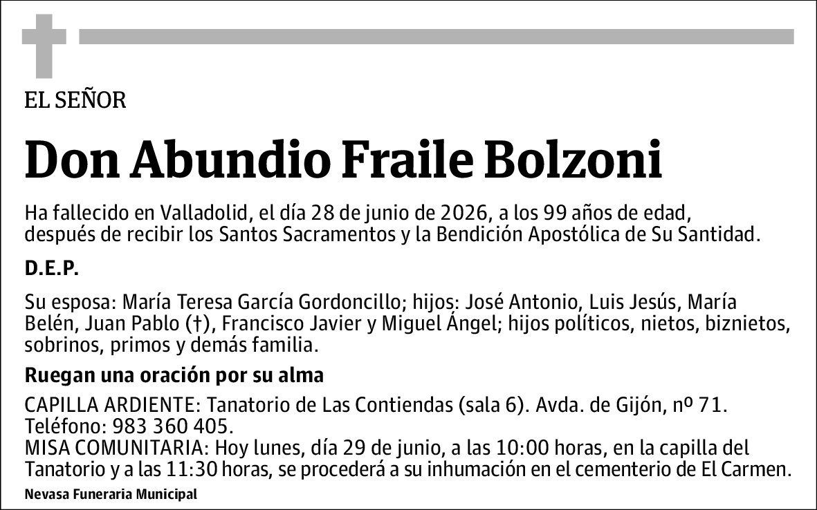 Abundio Fraile Bolzoni
