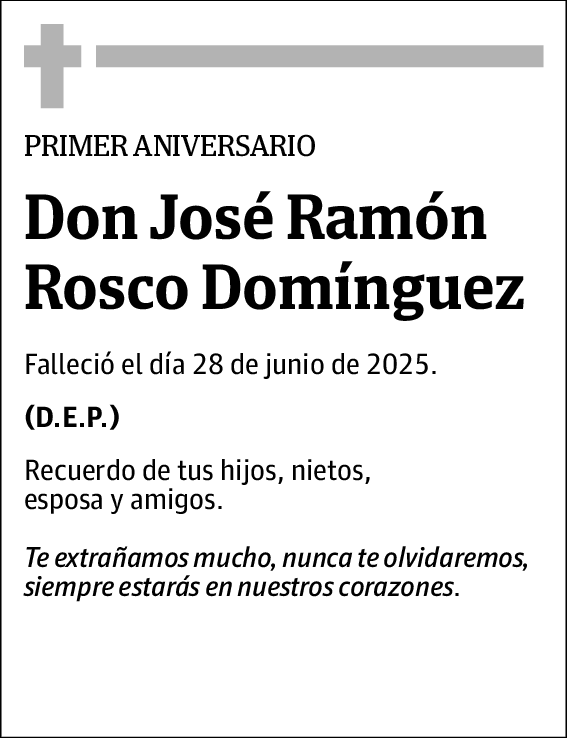José Ramón Rosco Domínguez