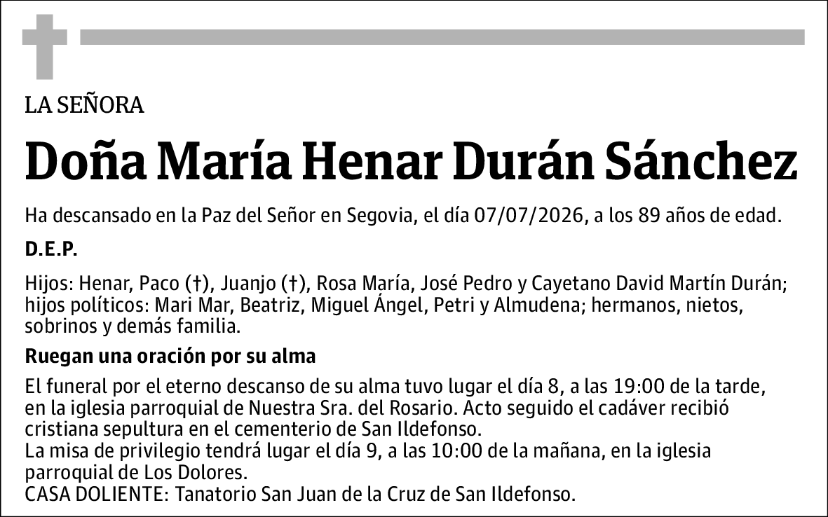 María Henar Durán Sánchez