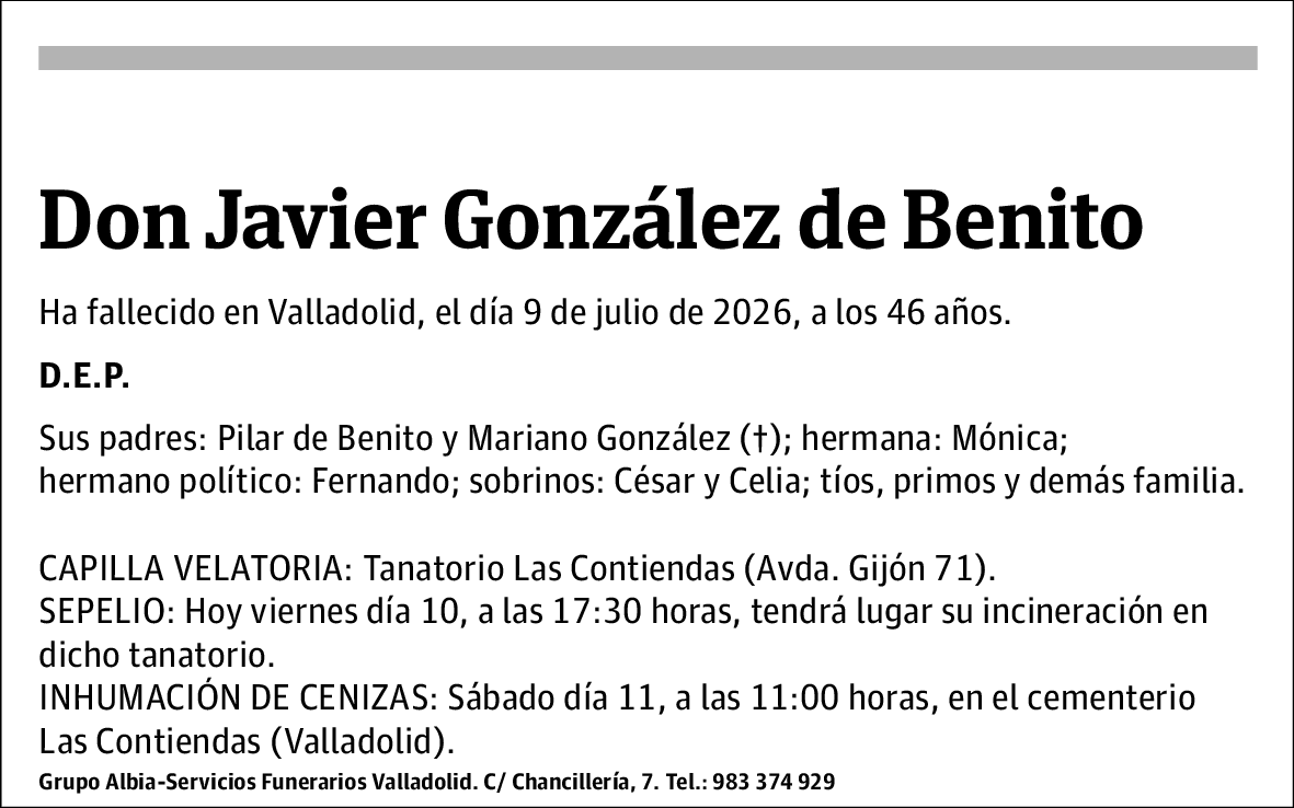 Javier González de Benito