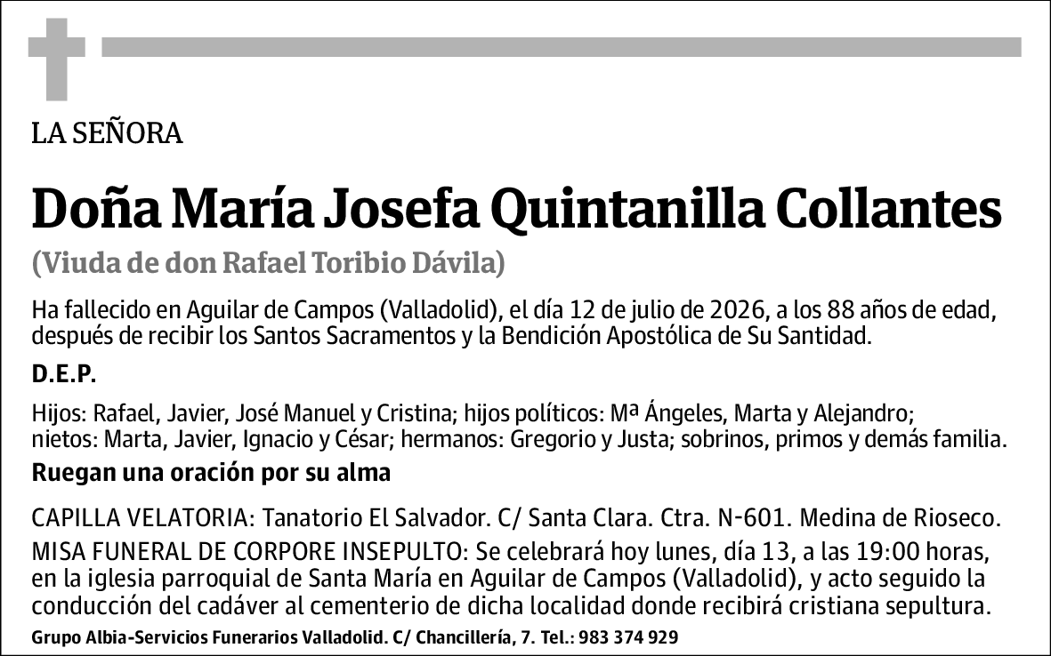Maria Josefa Quintanilla Collantes