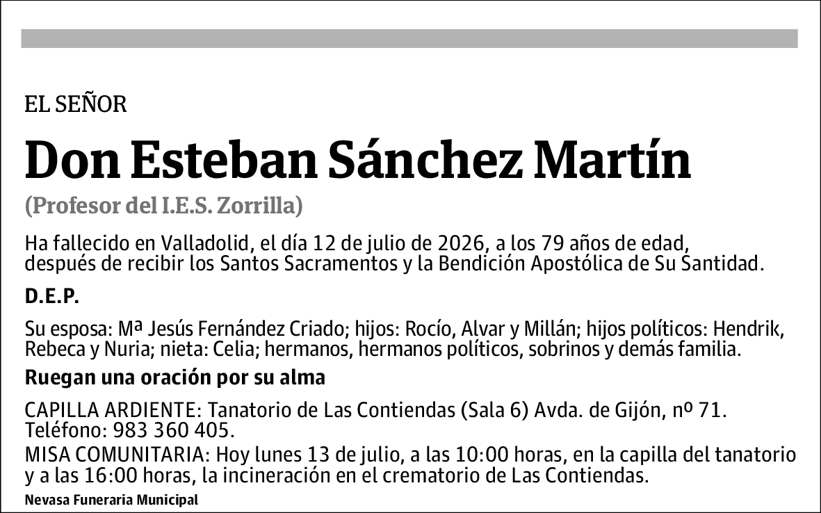 Esteban Sánchez Martín