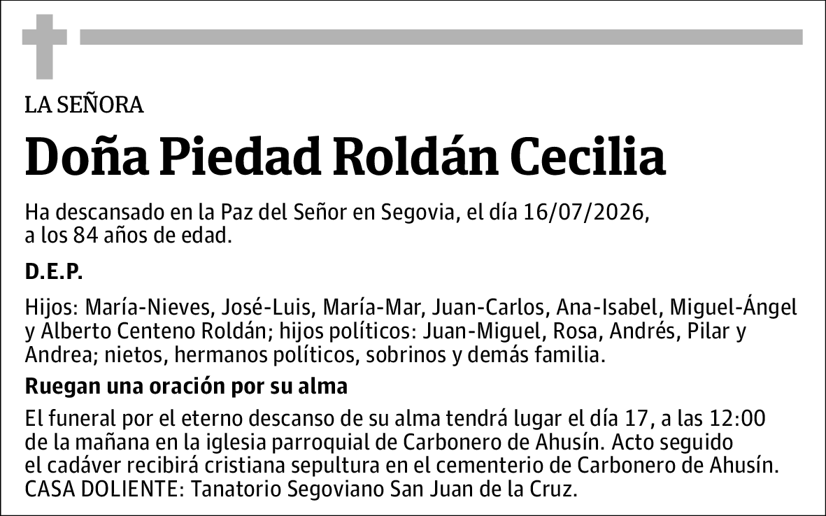 Piedad Roldán Cecilia