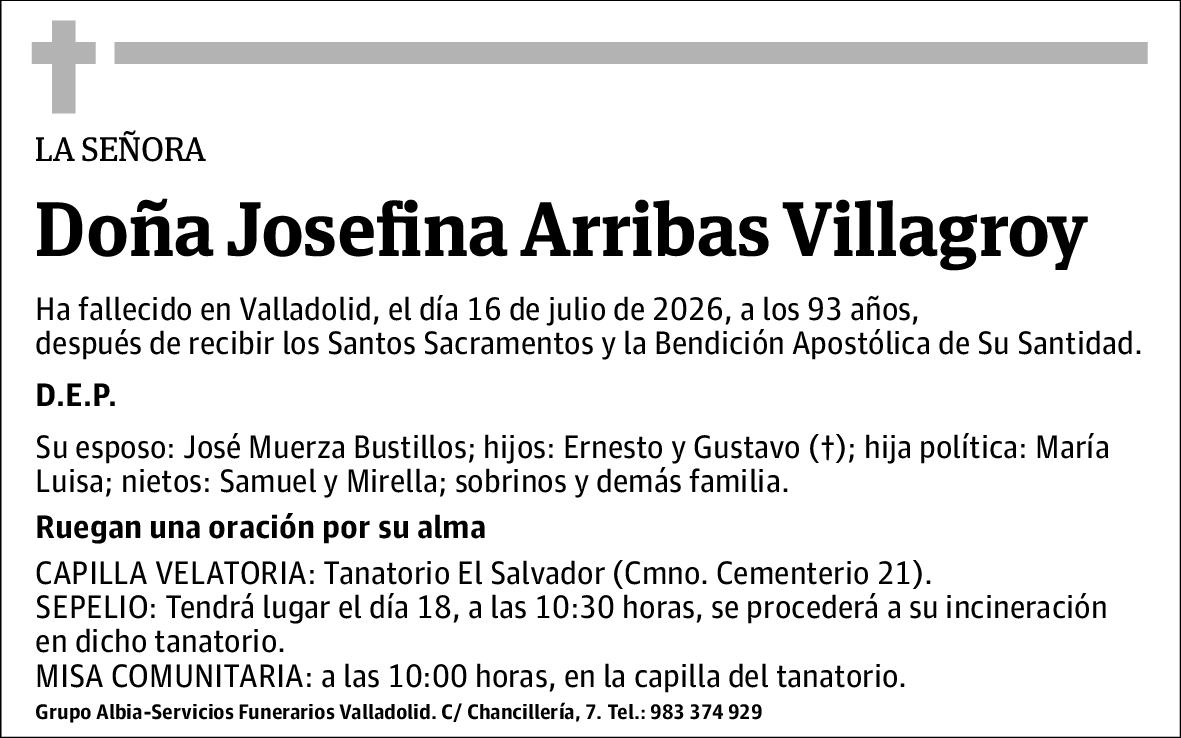 Josefina Arribas Villagroy