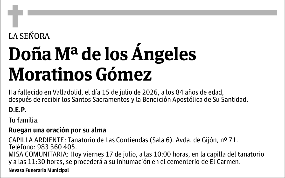 Mª de los Ángeles Moratinos Gómez