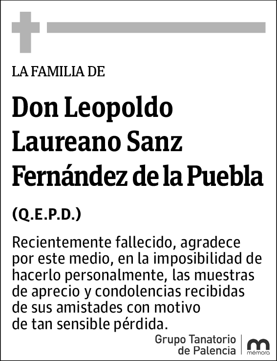 Leopoldo Laureano Sanz Fernández de la Puebla
